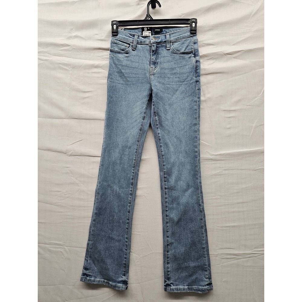 Express Womens Bootcut Jeans Light Wash Denim‎ Stretch Size 4 EX010051